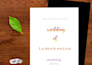 create modern floral wedding invitation